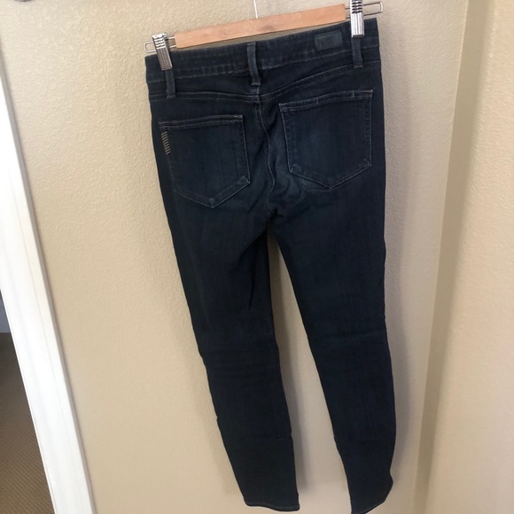 Paige Verdugo Ankle Dark Wash Skinny Jeans - Picture 3 of 4